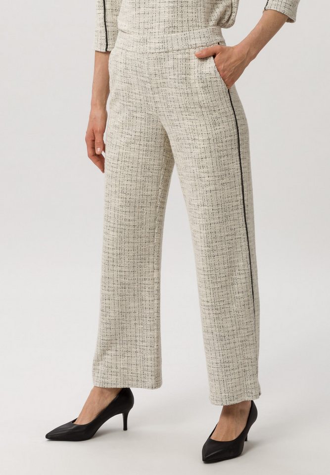 FRANK WALDER Schlupfhose mit Piping-Akzent von FRANK WALDER