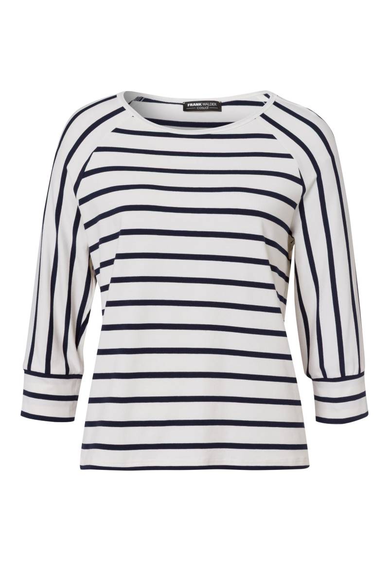 FRANK WALDER - Shirt CASUAL im charmanten Streifen-Look ecru/ink - Gr. - 36 von FRANK WALDER