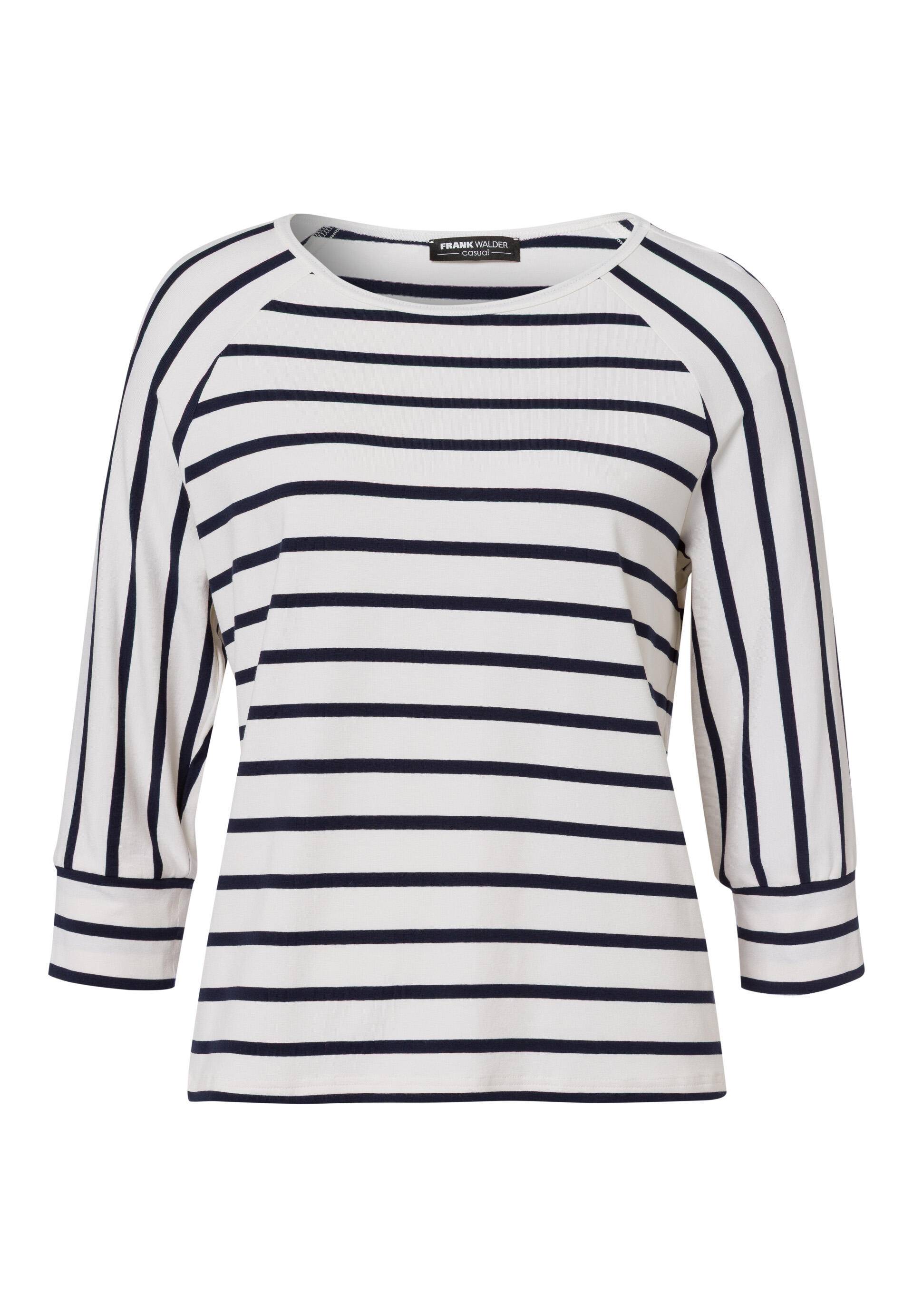 FRANK WALDER - Shirt CASUAL im charmanten Streifen-Look ecru/ink - Gr. - 40 von FRANK WALDER