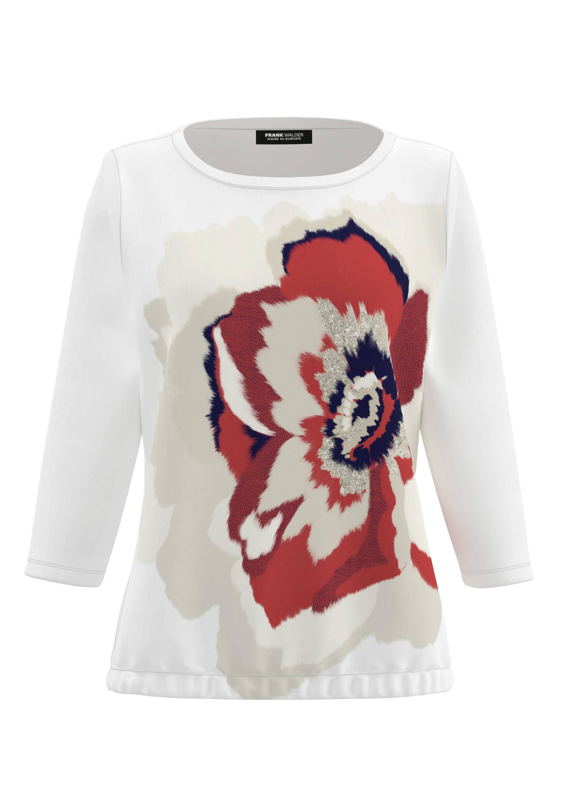 FRANK WALDER - Shirt DREAM TONES mit farbenfrohem Print ink/ecru/cashew/merlot - Gr. - 40 von FRANK WALDER