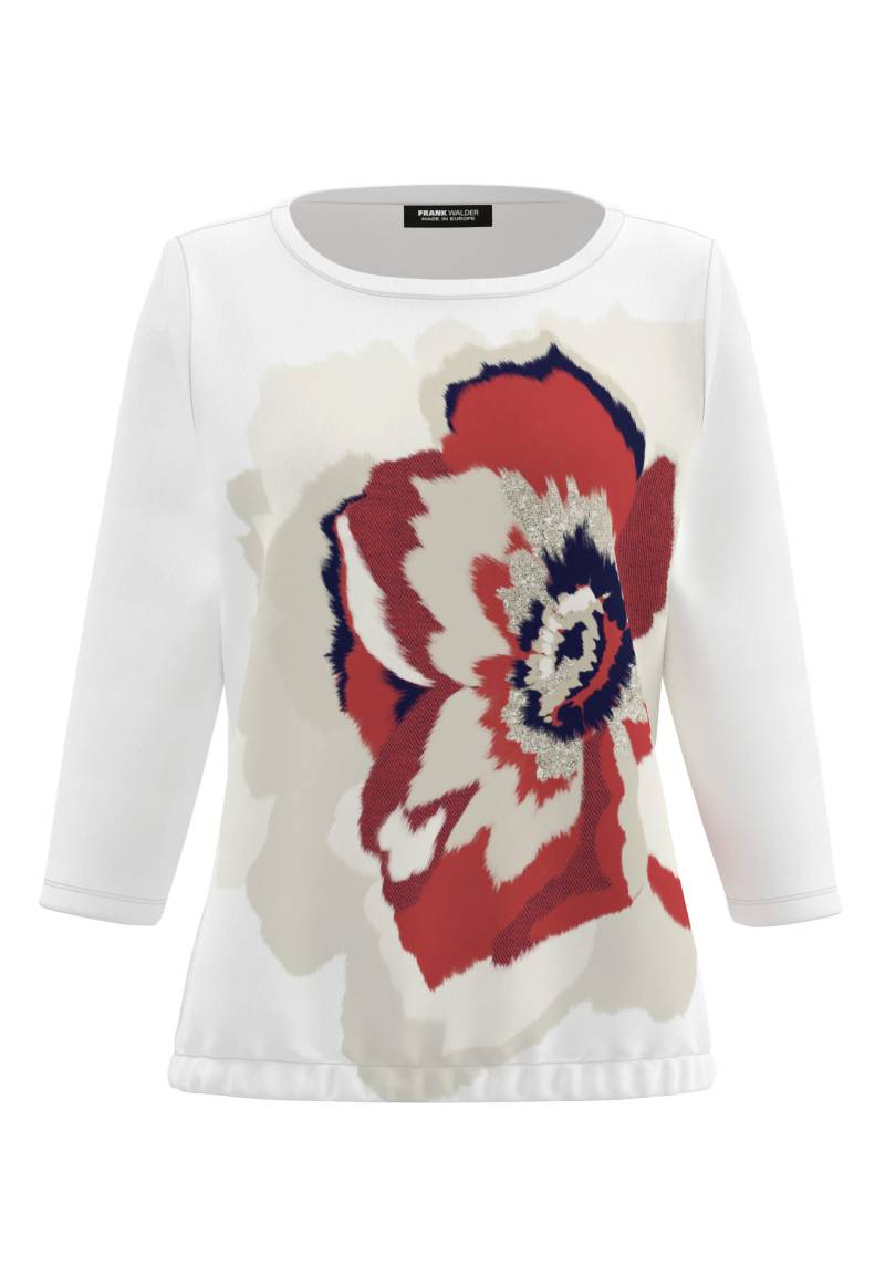 FRANK WALDER - Shirt DREAM TONES mit farbenfrohem Print ink/ecru/cashew/merlot - Gr. - 40 von FRANK WALDER