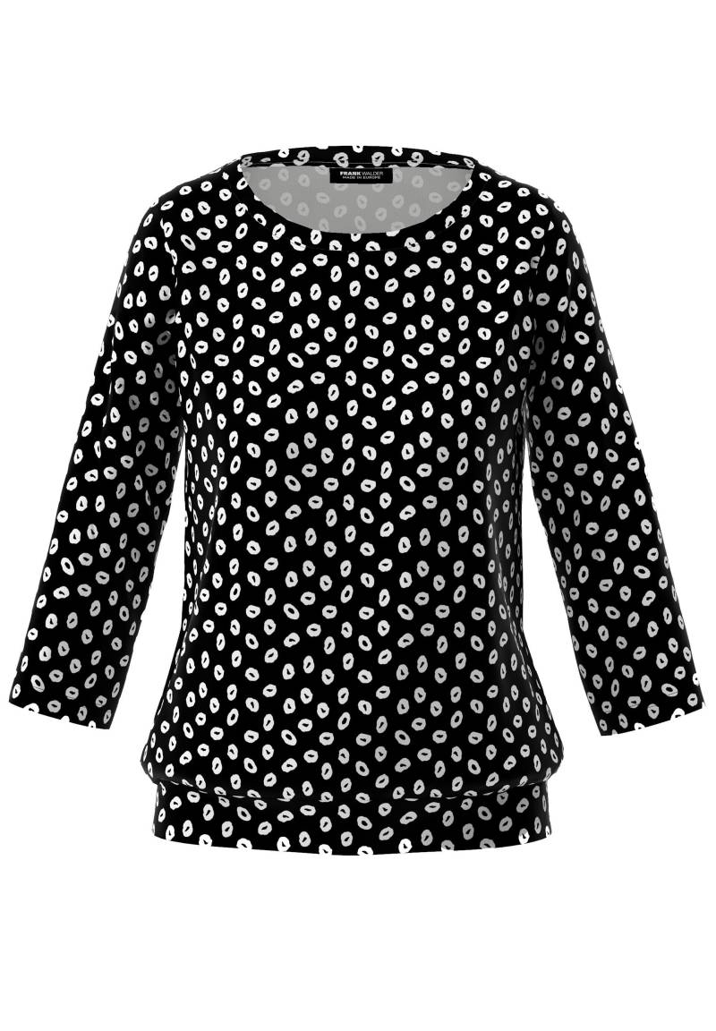 FRANK WALDER - Shirt NOS als Kombinationswunder schwarz/ecru - Gr. - 52 von FRANK WALDER