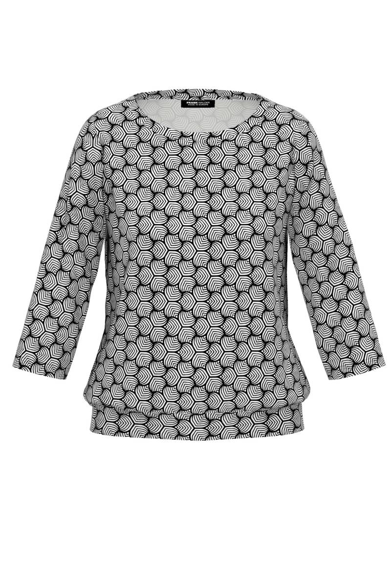 FRANK WALDER - Shirt NOS mit stilvoller Note schwarz/ecru - Gr. - 36 von FRANK WALDER