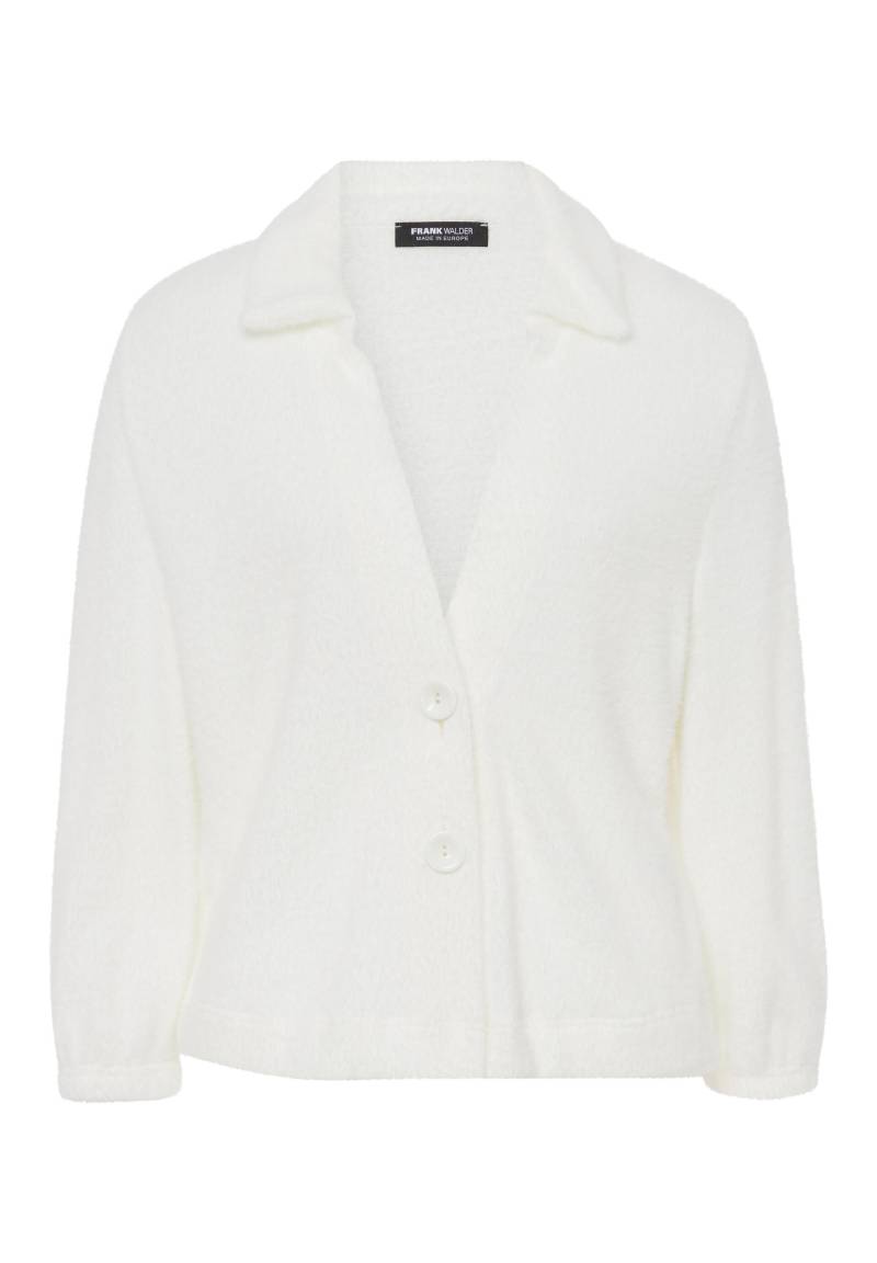 FRANK WALDER - Strickjacke ICED LAVENDER mit flauschiger Haptik ecru - Gr. - 46 von FRANK WALDER