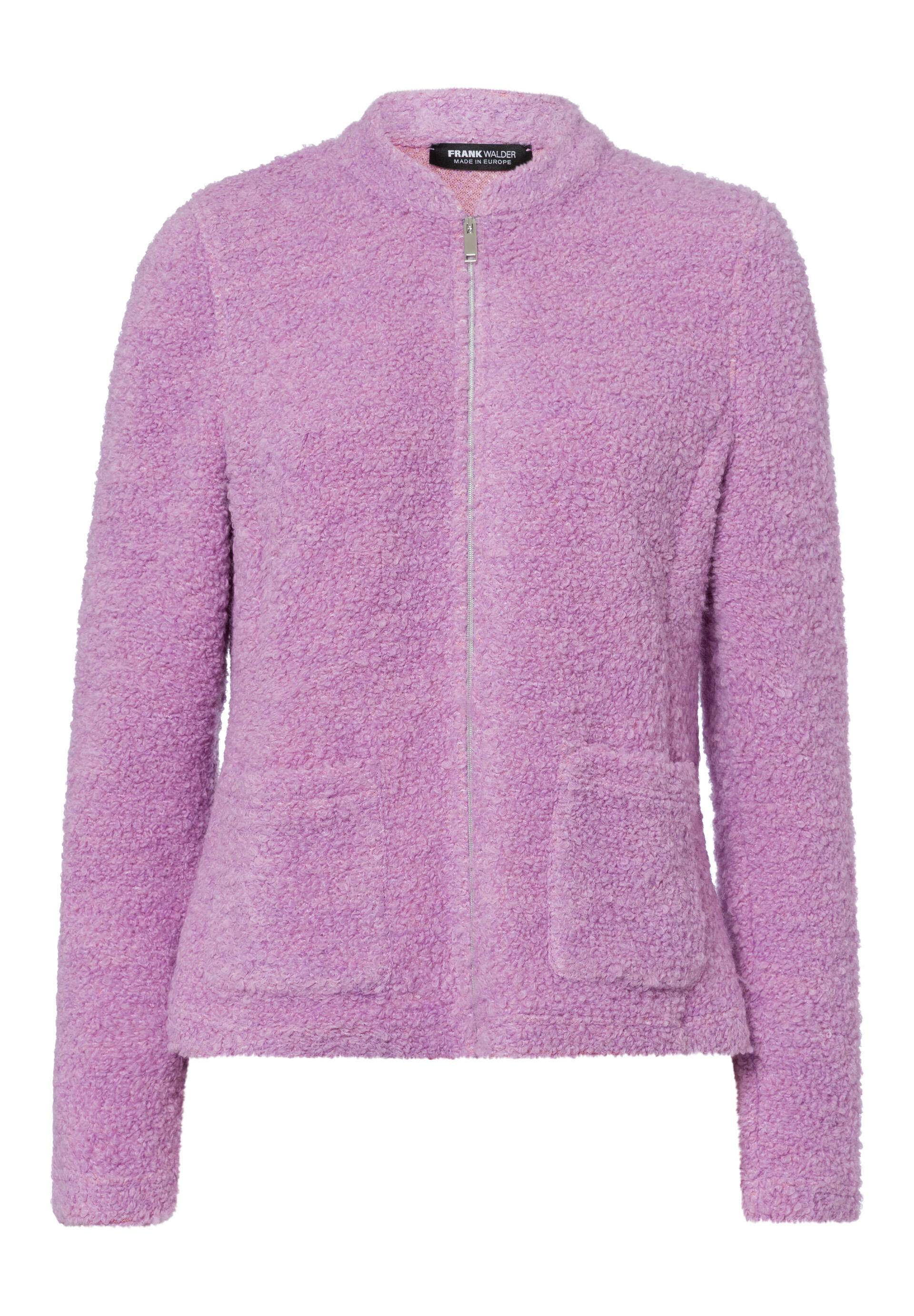 FRANK WALDER - Strickjacke NOS aus Bouclégarn soft purple - Gr. - 50 von FRANK WALDER