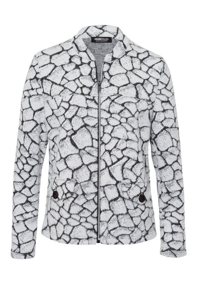 FRANK WALDER Strickjacke NOSStrick DRUCK von FRANK WALDER