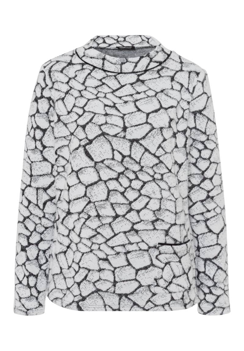 FRANK WALDER - Strickpullover ICED LAVENDER in moderner Optik anthrazit/ecru - Gr. - 40 von FRANK WALDER