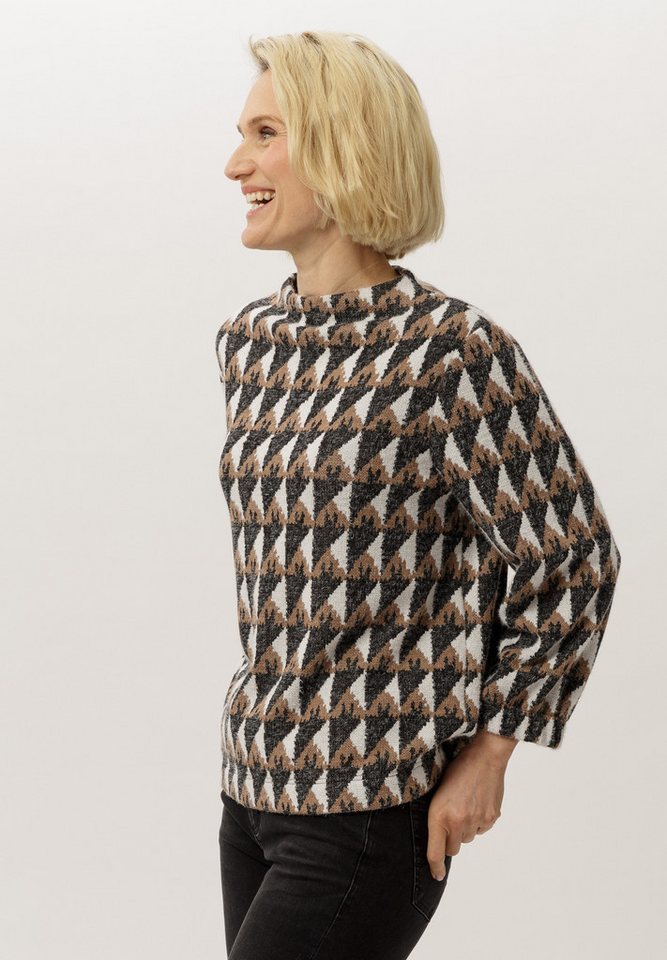 FRANK WALDER Strickpullover in Jaquard-Dessin von FRANK WALDER