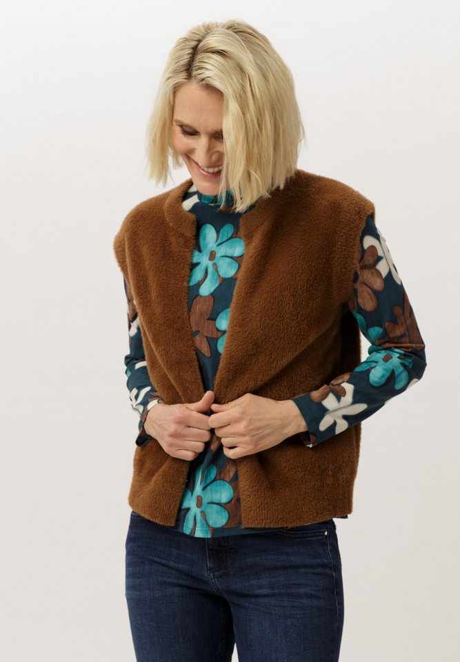 FRANK WALDER Strickweste mit offener Silhouette von FRANK WALDER