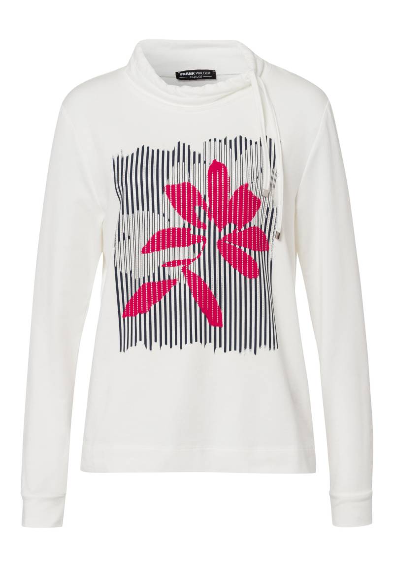 FRANK WALDER - Sweatshirt CASUAL mit Placement-Print ecru/ink/merlot - Gr. - 42 von FRANK WALDER