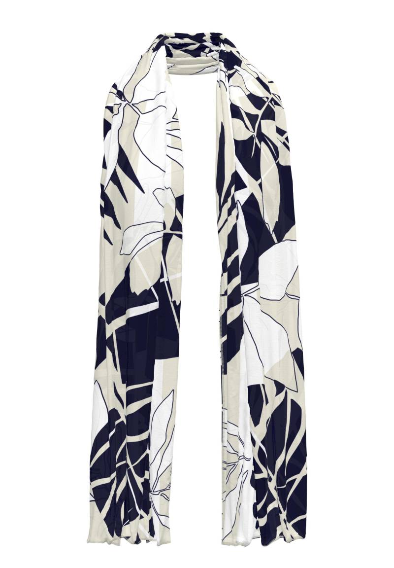 FRANK WALDER - Tuch SEASIDE SYMPHONY mit großzügigem modernen Print ink/cream/ecru/sand von FRANK WALDER