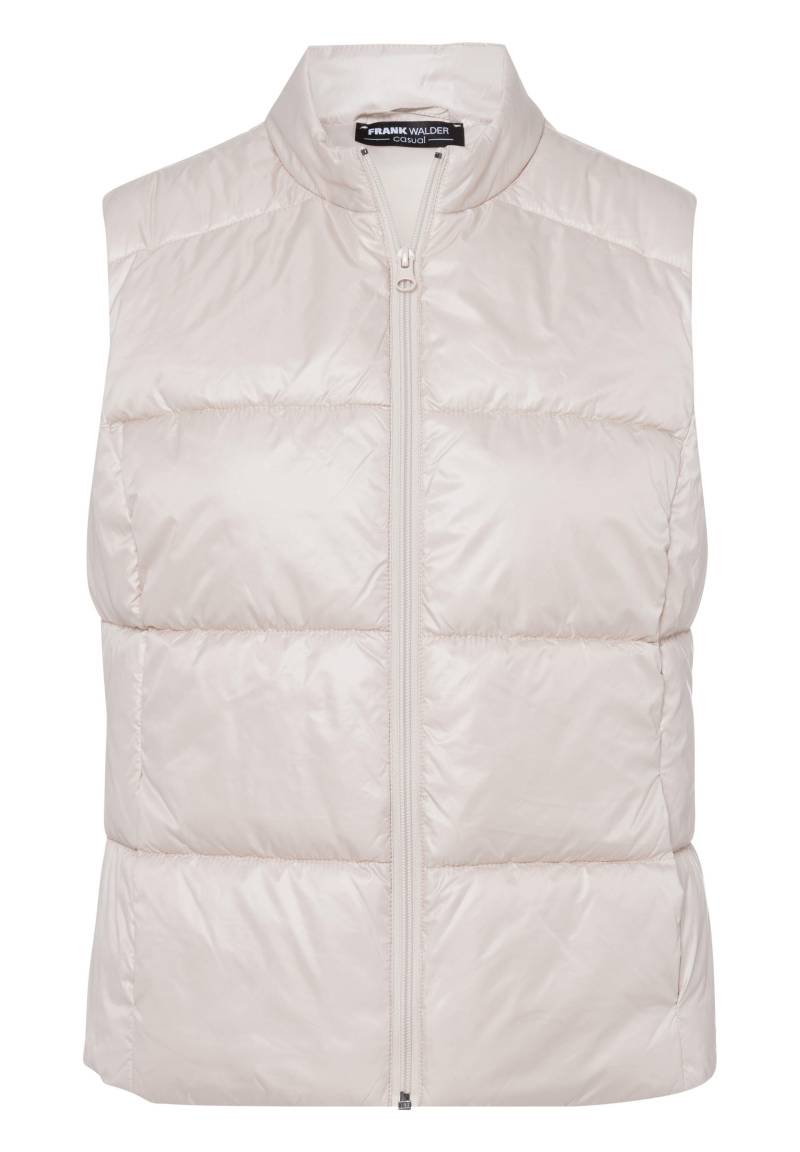 FRANK WALDER - Weste CASUAL aus funktionalem PES-Stepp sand - Gr. - 36 von FRANK WALDER