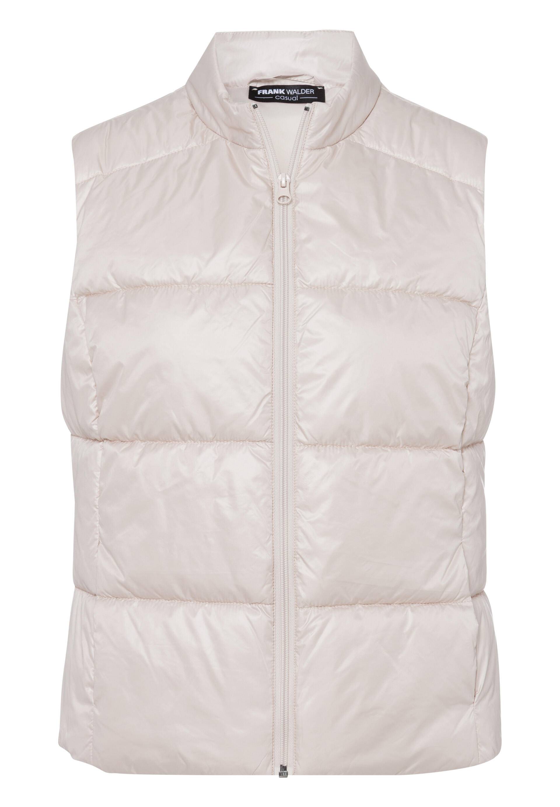 FRANK WALDER - Weste CASUAL aus funktionalem PES-Stepp sand - Gr. - 40 von FRANK WALDER