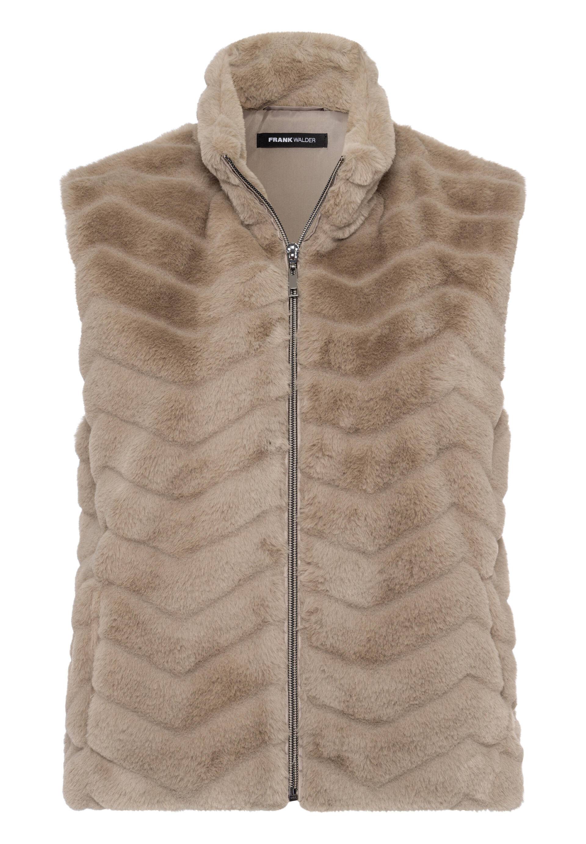 FRANK WALDER - Weste ELEMENTS in modernem Chic sand stone - Gr. - 44 von FRANK WALDER