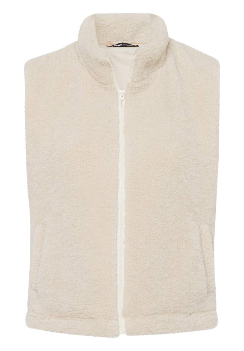 FRANK WALDER - Weste ELEMENTS mit Teddy-Struktur cashew - Gr. - 46 von FRANK WALDER