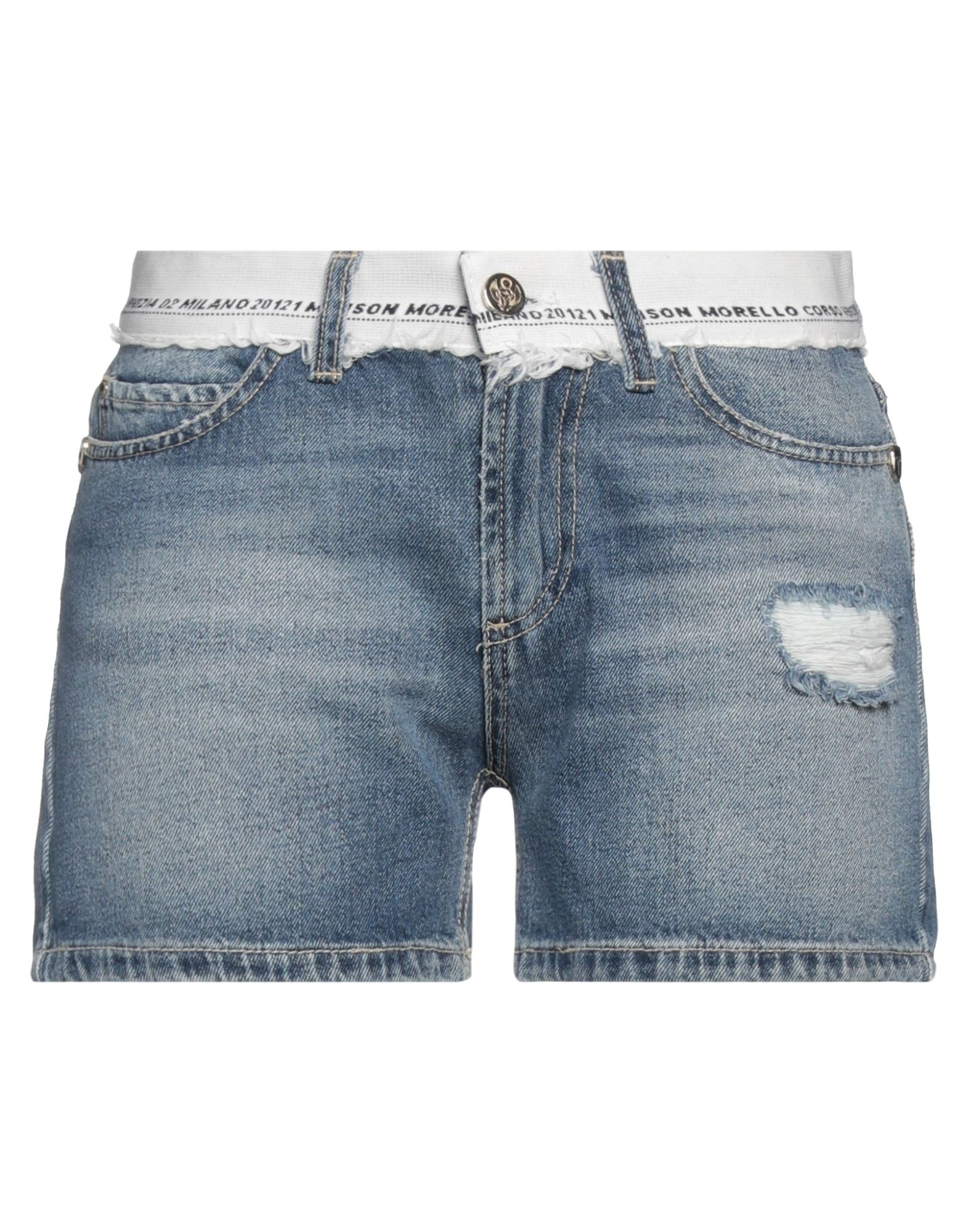 FRANKIE MORELLO Jeansshorts Damen Blau von FRANKIE MORELLO