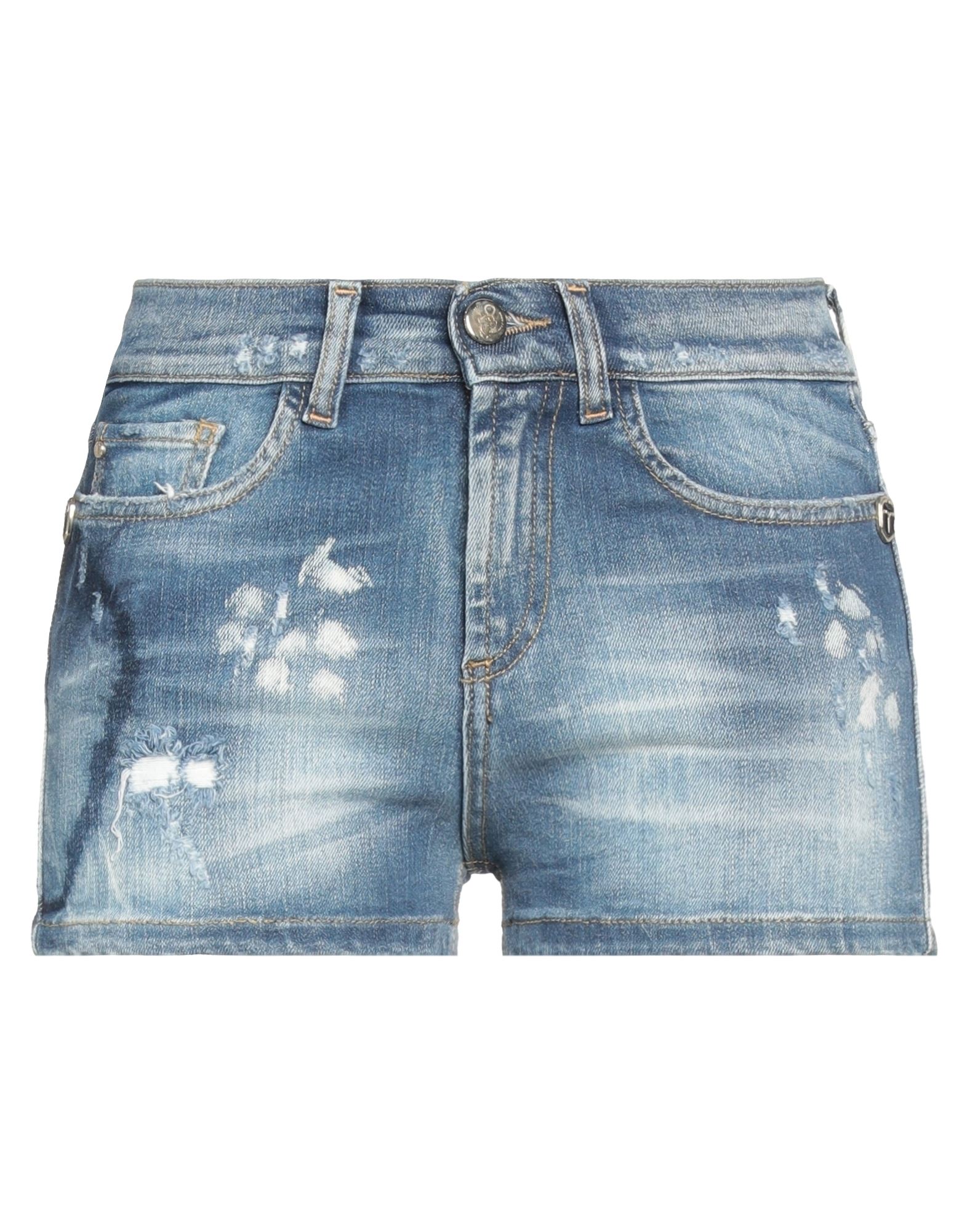 FRANKIE MORELLO Jeansshorts Damen Blau von FRANKIE MORELLO