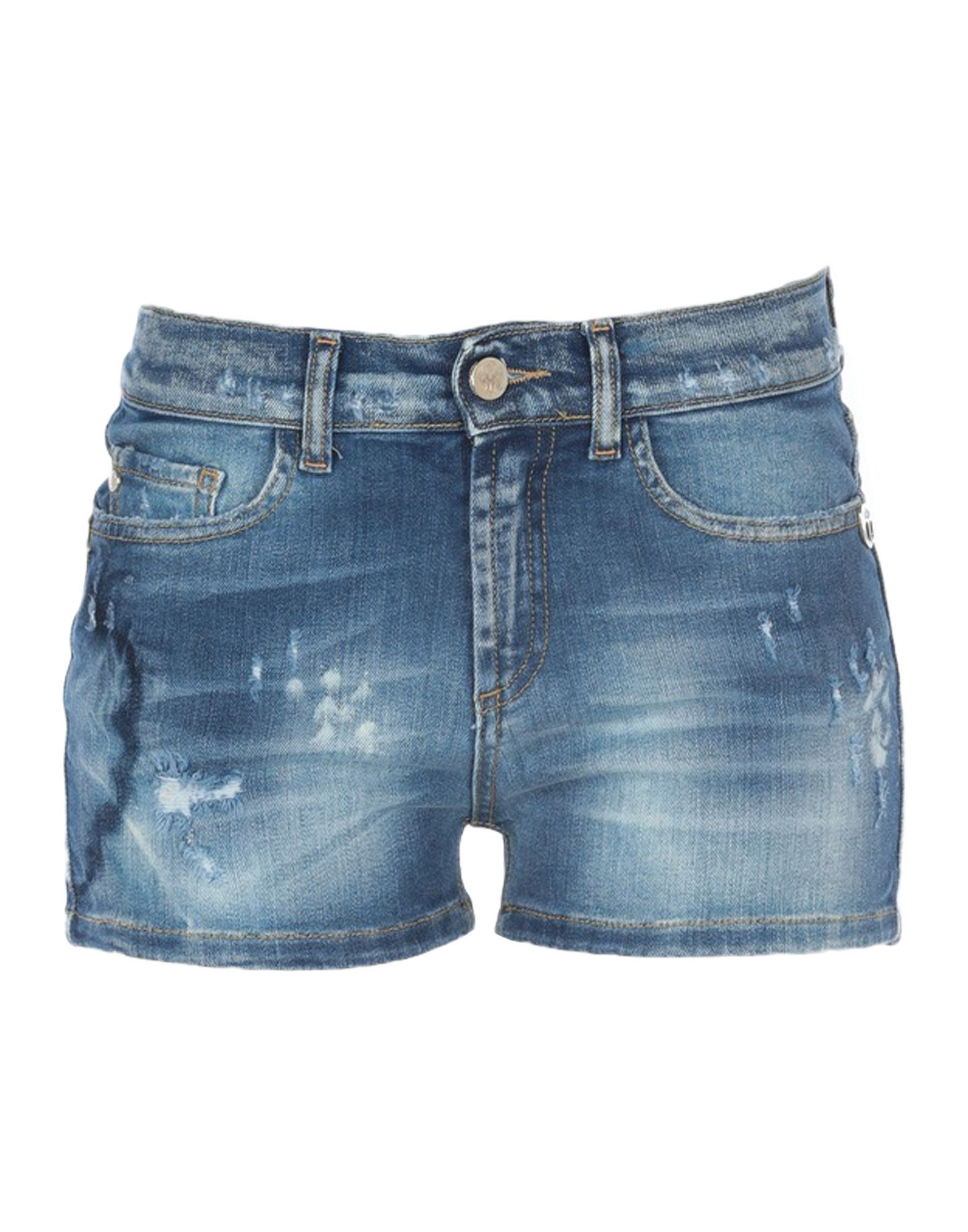 FRANKIE MORELLO Jeansshorts Damen Blau von FRANKIE MORELLO