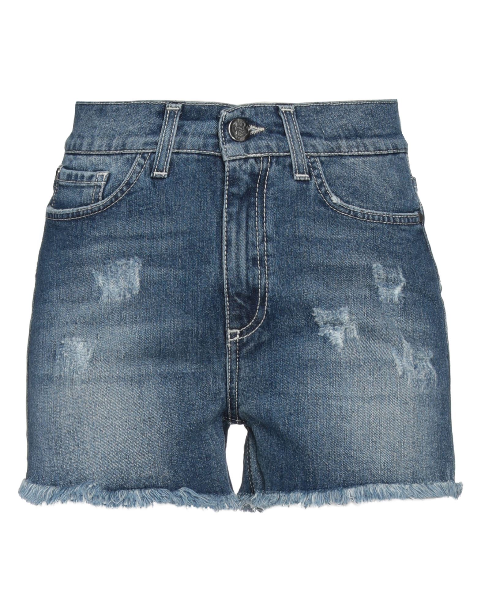 FRANKIE MORELLO Jeansshorts Damen Blau von FRANKIE MORELLO