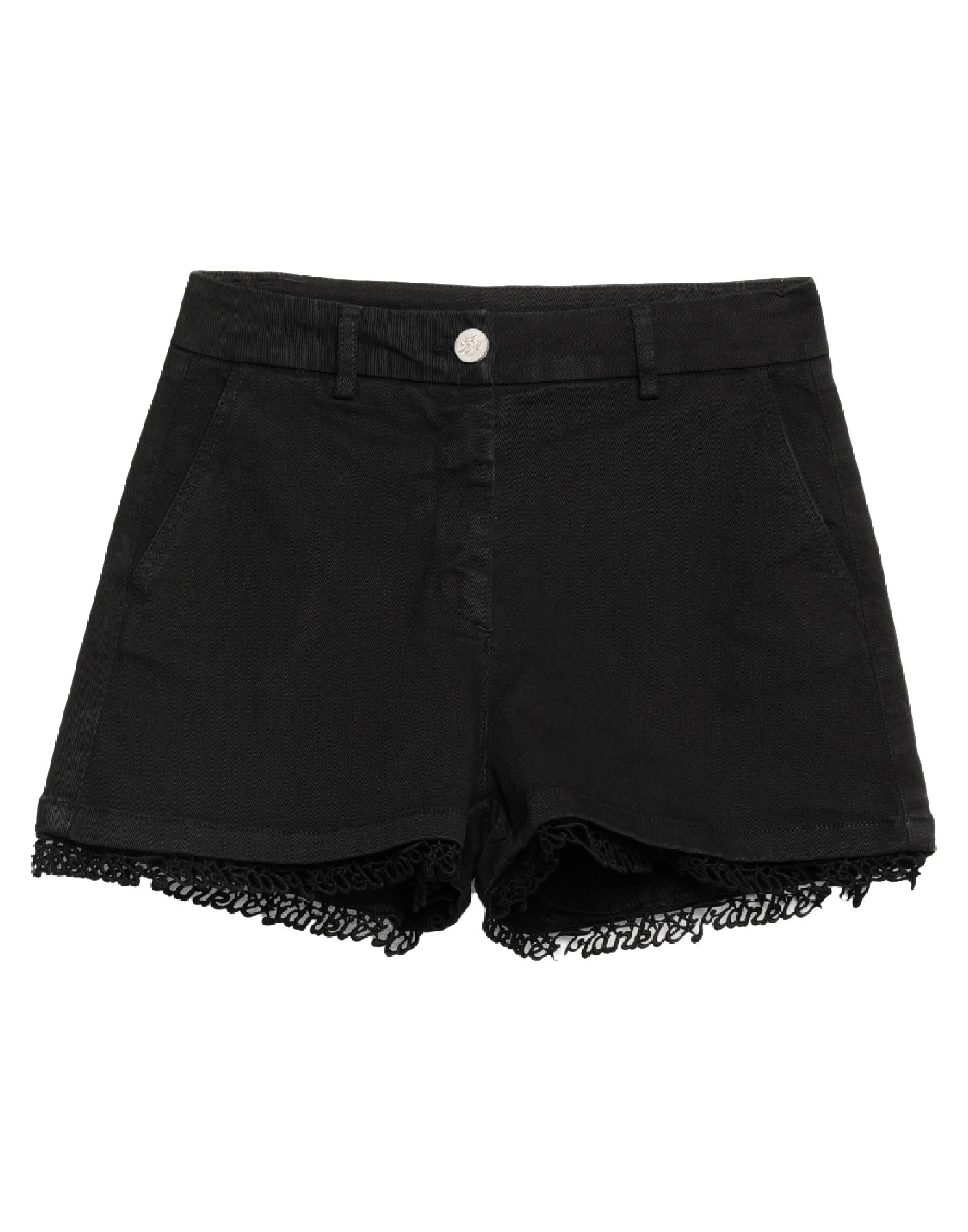 FRANKIE MORELLO Jeansshorts Damen Schwarz von FRANKIE MORELLO