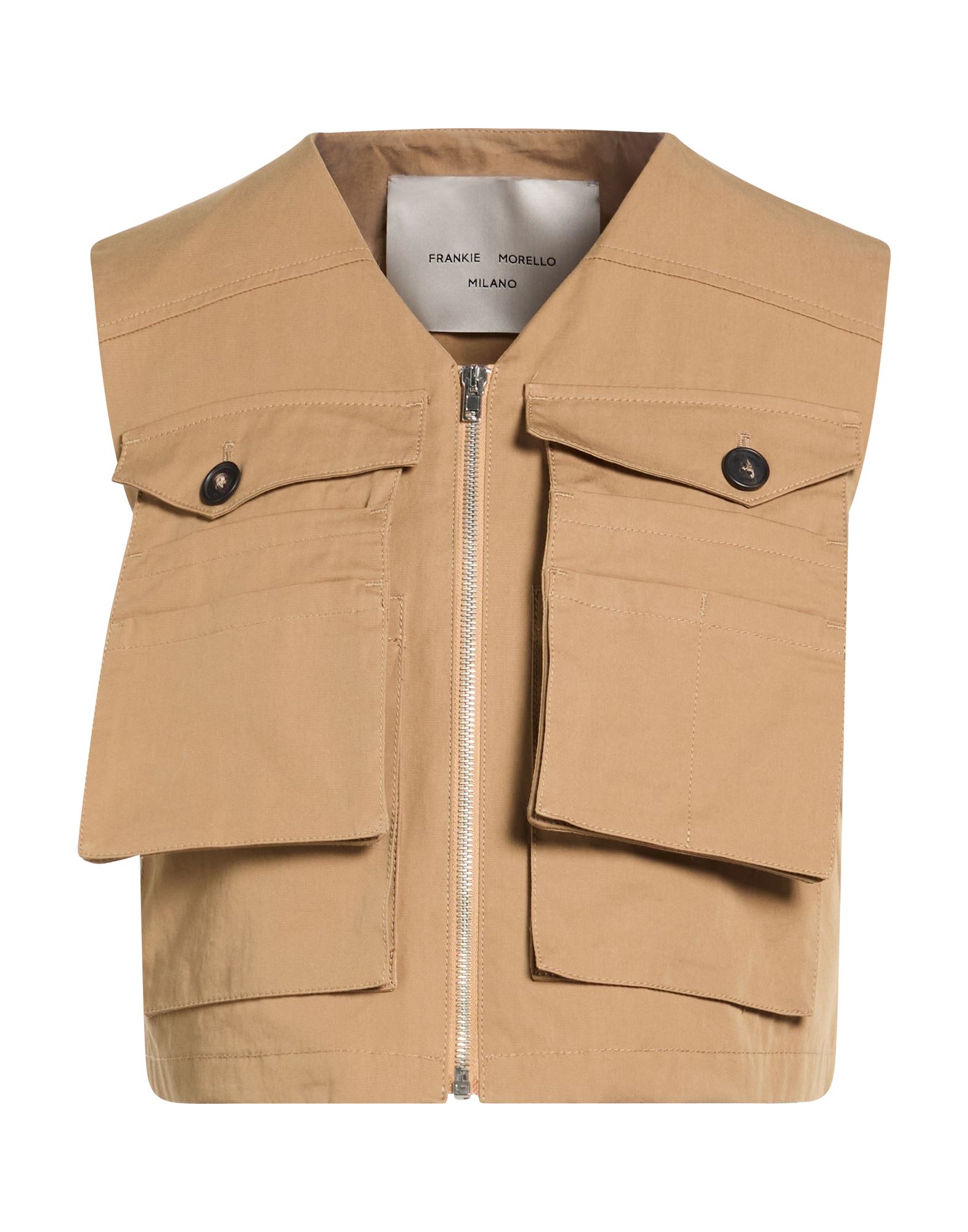 FRANKIE MORELLO Weste Damen Hellbraun von FRANKIE MORELLO