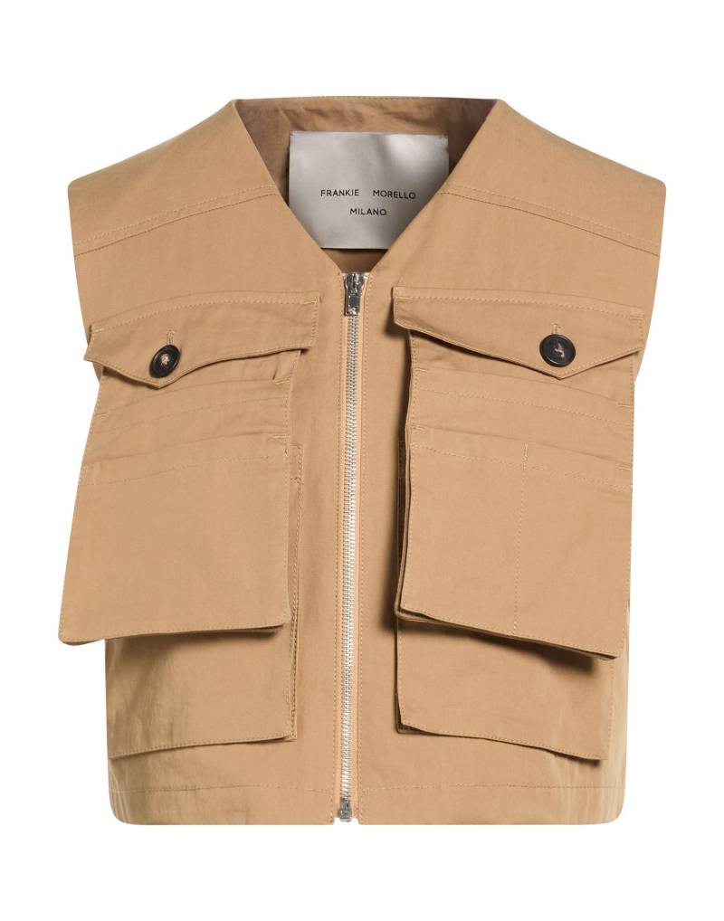 FRANKIE MORELLO Weste Damen Hellbraun von FRANKIE MORELLO