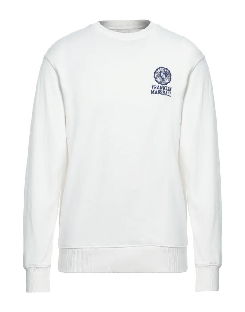 FRANKLIN & MARSHALL Sweatshirt Herren Weiß von FRANKLIN & MARSHALL
