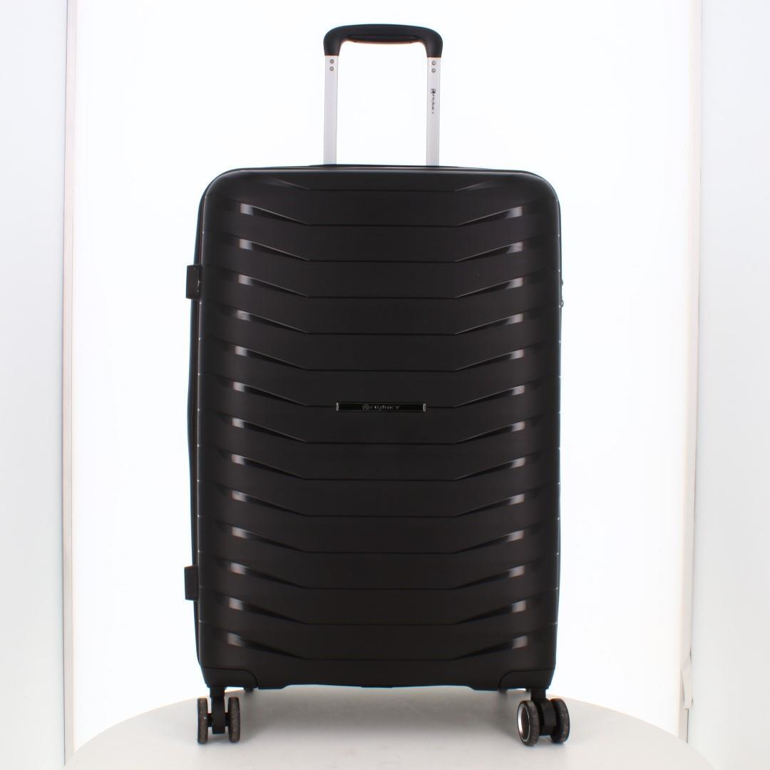 FRANKY - 4Rad-Schalentrolley Mit Dehnfalte Black Schwarz von FRANKY