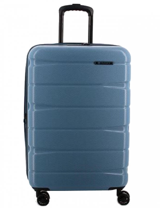 FRANKY - Franky 4-Rad Hartschalen-Trolley M 66x44,5x28/33cm erweiterbar 3,5kg bluestone Blau von FRANKY