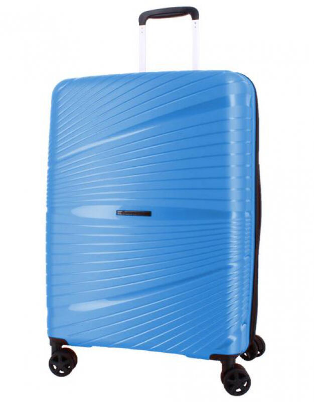 FRANKY - Franky 4-Rad Trolley L 76cm 108l superleicht 3,6kg Polypropylen blue metallic Blau von FRANKY