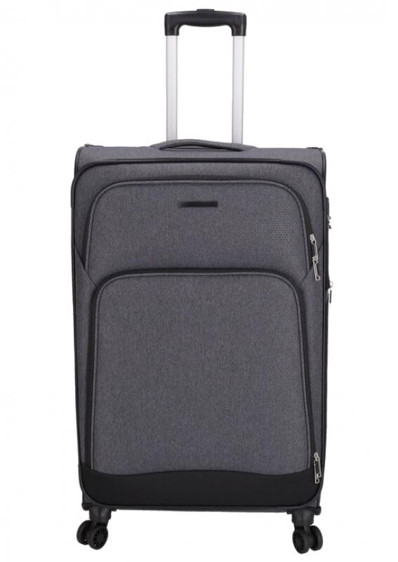 FRANKY - Franky 4-Rad Trolley L 79cm erweiterbar 3,5kg 115/129l grey bee Grau von FRANKY