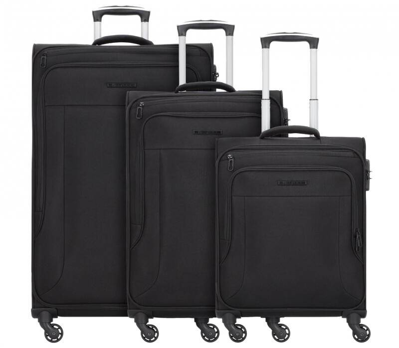 FRANKY - Franky 4-Rad Trolley M 69cm erweiterbar 84l 2,95kg schwarz Schwarz von FRANKY