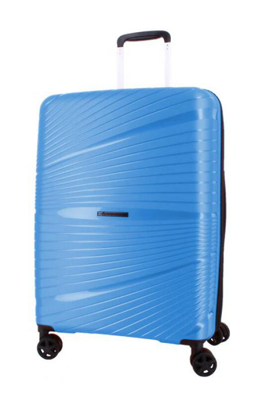 FRANKY - Franky 4-Rad TrolleyM 66cm 80/87l erweiterbar superleicht 2,88kg Polypropylen metallic blue Blau von FRANKY