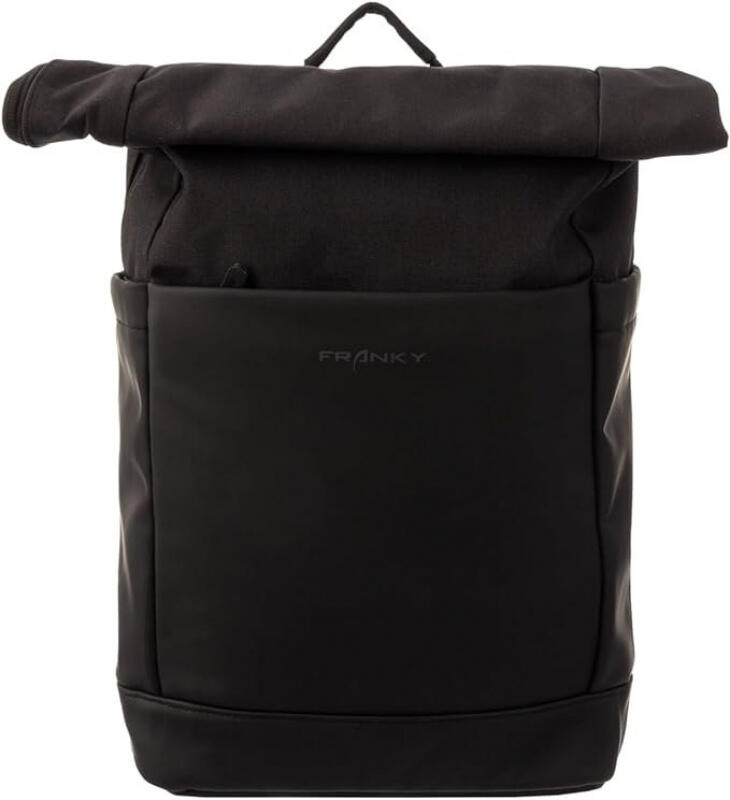 FRANKY - Franky Freizeit-Rucksack mit Laptopfach 15-20L aus Polyester/PU schwarz Schwarz von FRANKY