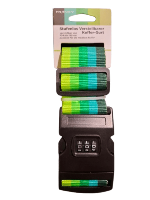 FRANKY - Franky Koffergurt mit Zahlenschloss Green Multicolor Grün von FRANKY