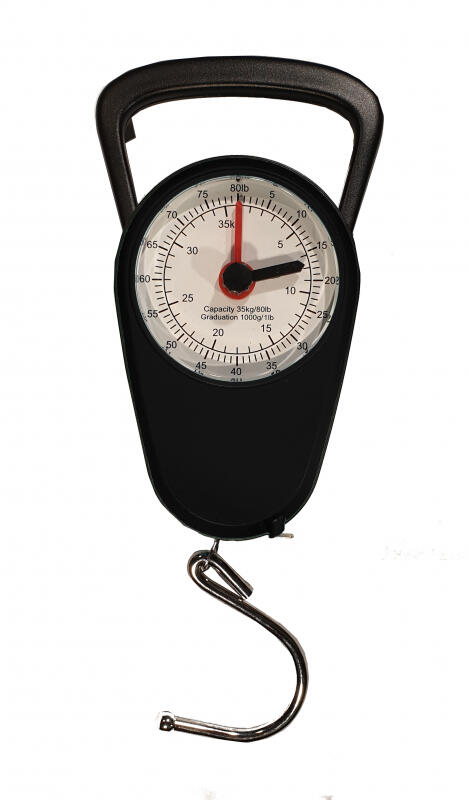 FRANKY - Franky Kofferwaage f. Gewicht bis zu 35 kg mit Maßband schwarz Schwarz von FRANKY