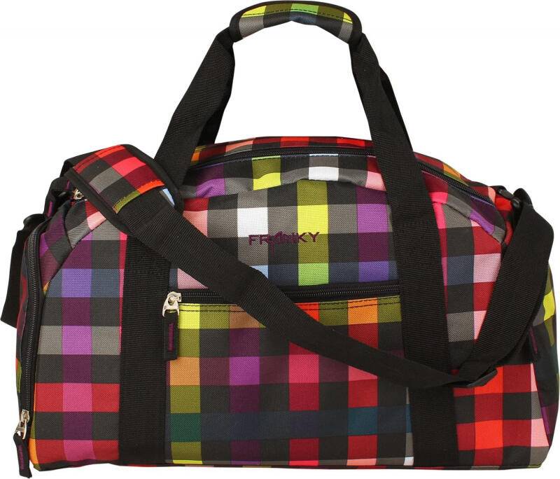 FRANKY - Franky Reisetasche S mit Naßfach aufsteckbar 46cm multicolorcheck Multicolor von FRANKY