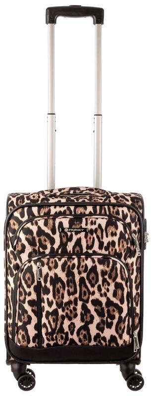 FRANKY - Franky Weichgepäck 4 Rad-Trolley S 55 cm 2,2kg 38l Leopard Multicolor von FRANKY