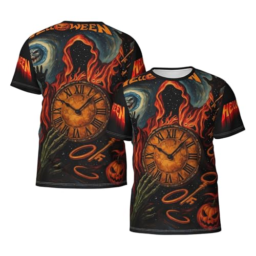 Herren Keeper of The Seven Music T-Shirts Kurzarm-T-Shirts Weich Haltbar Leichtgewichtig Modisch Casual Vielfältig Schwitzablegend Ideal für Reise und Workout von FRANTIO TUIOJAN