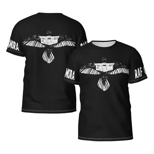 Herren Rapper Camora RAF T-Shirts Kurzarm-T-Shirts Weich Haltbar Leichtgewichtig Modisch Casual Vielfältig Schwitzablegend Ideal für Reise und Workout von FRANTIO TUIOJAN