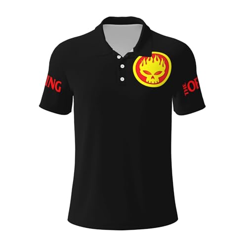 Herren The Punk Rock Band Spring Polo-Shirts ganztauchend Bedruckte T-Shirts weich atmungsaktiv Anti-krümelig perfekt für Urlaub Party Geschäft und Büro von FRANTIO TUIOJAN