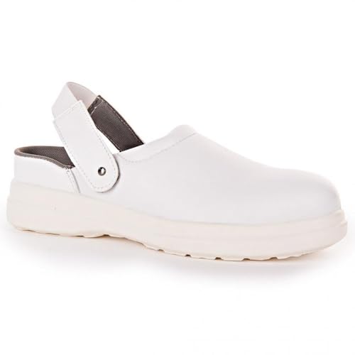 FRANZ MENSCH 1 Stück Clogs mit Schutzkappe SB, 43, weiß, Sicherheitsschuhe, Arbeitsschuhe, Stahlkappenschuhe FRANZ MENSCH 1 Stück Clogs mit Schutzkappe SB, 43, weiß, Sicherheitsschuhe, Arbeitsschuhe, Stahlkappenschuhe von FRANZ MENSCH