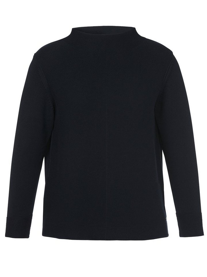 FRAPP Stehkragenpullover aus unifarbenem Stoff von FRAPP