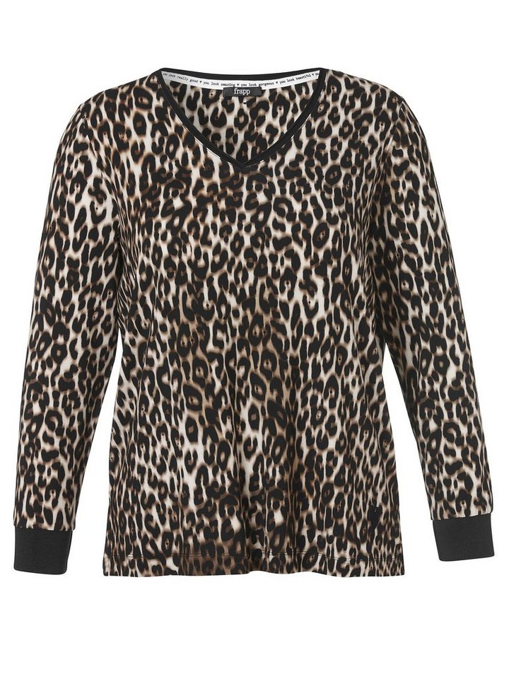 FRAPP V-Shirt mit animalprint von FRAPP