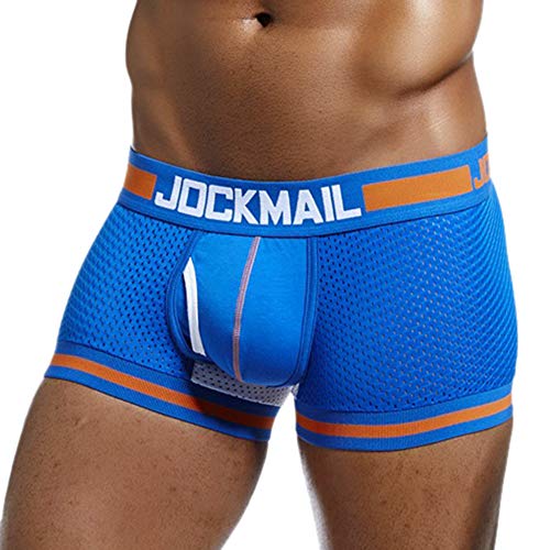 Boxershorts Herren FRAUIT Soft Slip Unterwäsche Unterhose Atmungsaktive Weiche Bequem Höschen Mesh Unterwäsche Slip für Sport und Freizeit Underpants Spleißen Hose von FRAUIT-Herren Unterwäsche