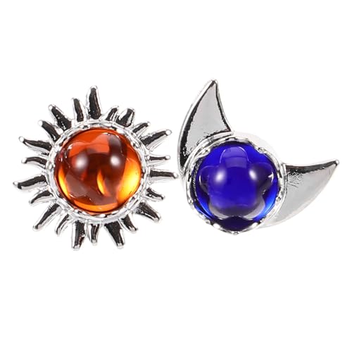1 Paar Asymmetrische Ohrringe Mondstein Boho Schmuck für Damen für Festivals Tägliche Outfits Perfektes für Besondere Anlässe von FRCOLOR
