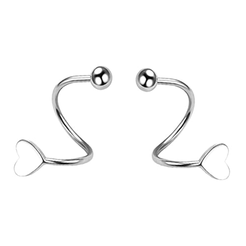 1 Paar Herz Ohrstecker für Damen Ohraccessoires Hochwertigem für Dates Partys oder Besondere Anlässe von FRCOLOR