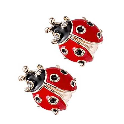 1 Paar Ohrstecker mit Kristallen Käferform Damen Ohrringe für Hypoallergen Hautfreundlichem Material Gefertigt für Reisen oder Besondere von FRCOLOR