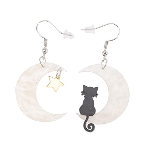 FRCOLOR Mondformige Ohrringe Für Frauen Mädchen Aus Leicht Modischer Ohr Schmuck Branding Hautverträglichkeit Dekoration Für Geburtstag Neujahr Valentinstag von FRCOLOR