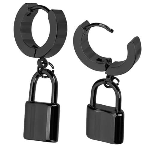 1 Paar Titanstahl Locken Ohrringe für Frauen Leichte Stilvolle Creolen im Lockigen Design Besondere Anlässe von FRCOLOR